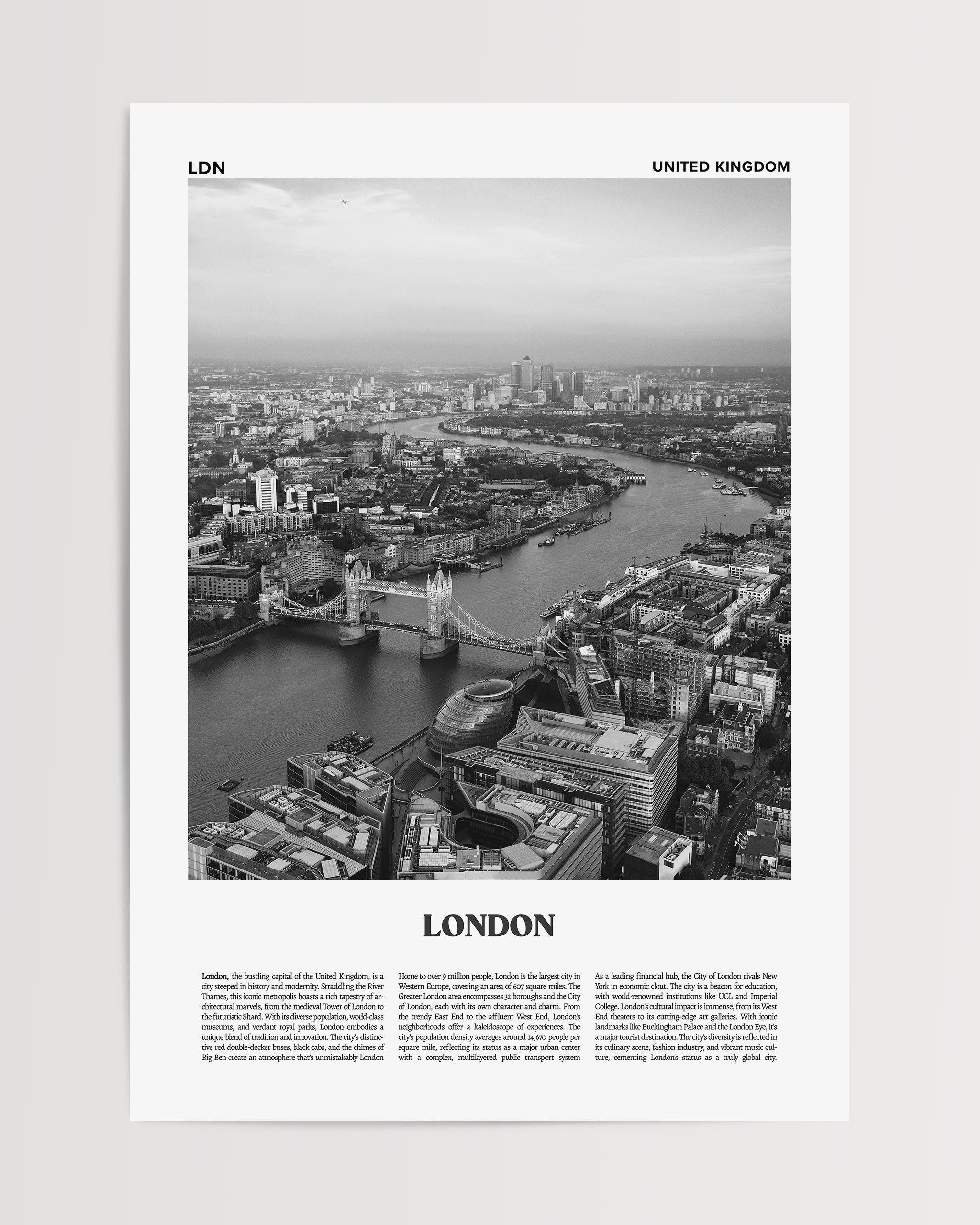 London No.1-psoter-wall_art-decor-The Poster Square