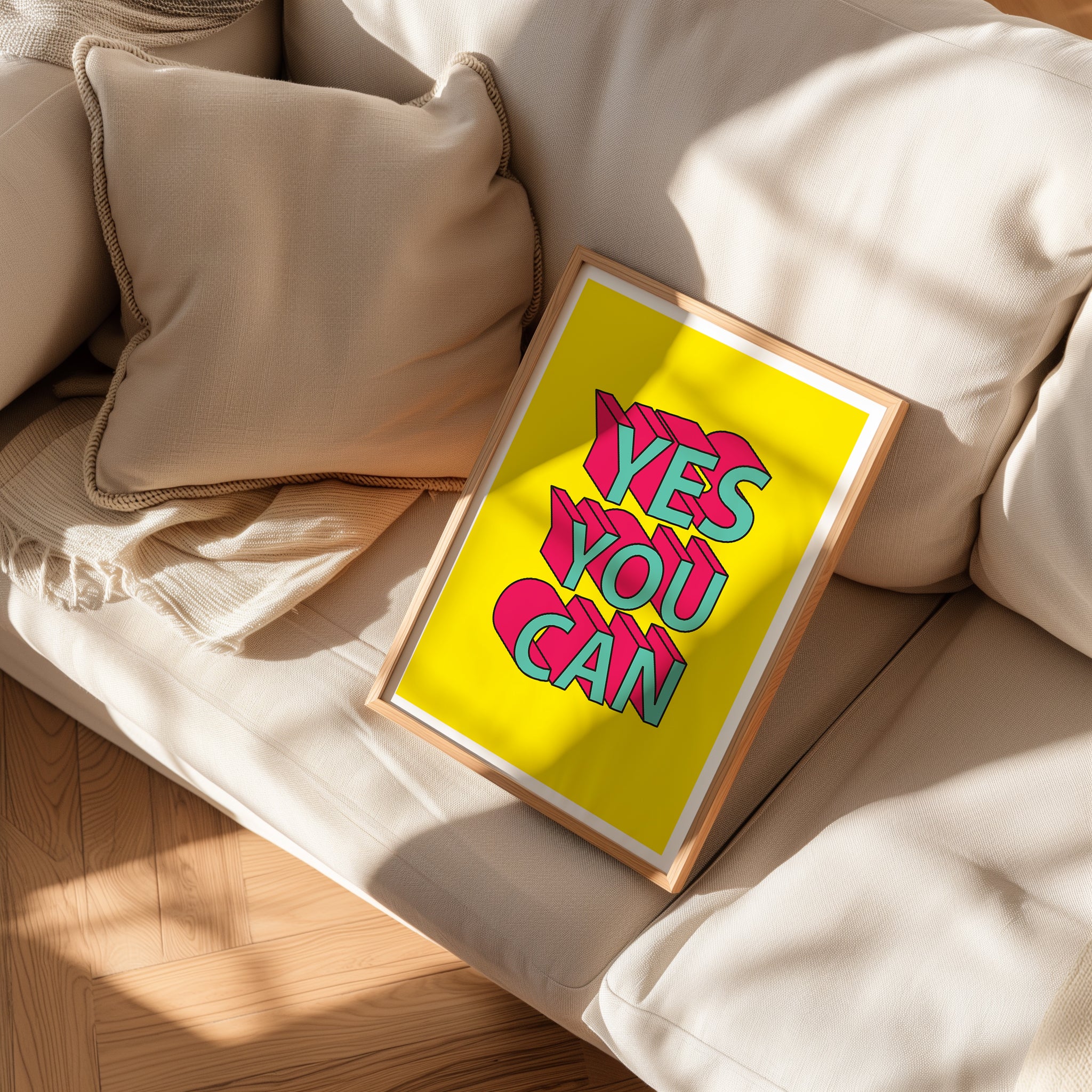 Yes You Can-psoter-wall_art-decor-The Poster Square