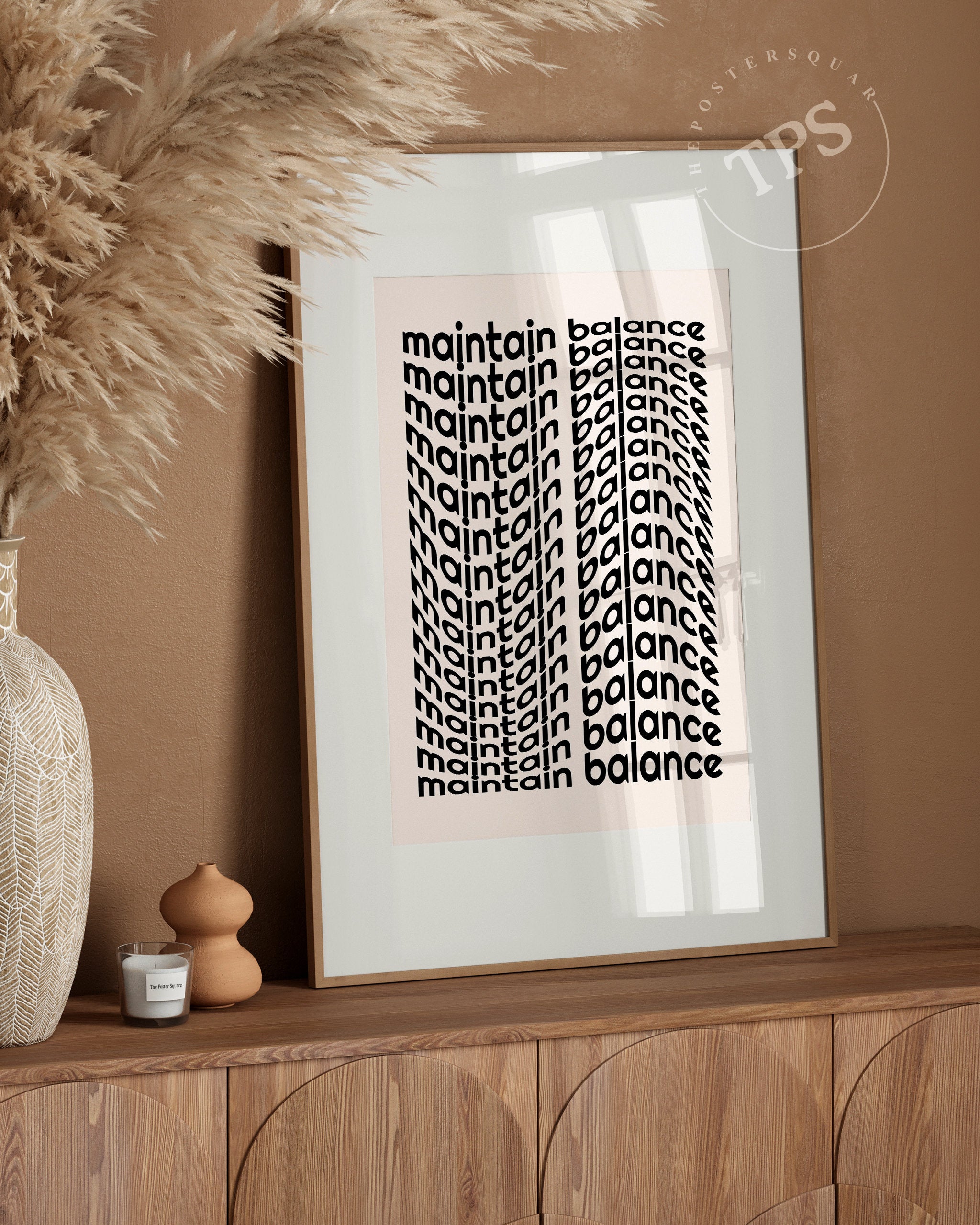 Maintain Balance The Poster Square