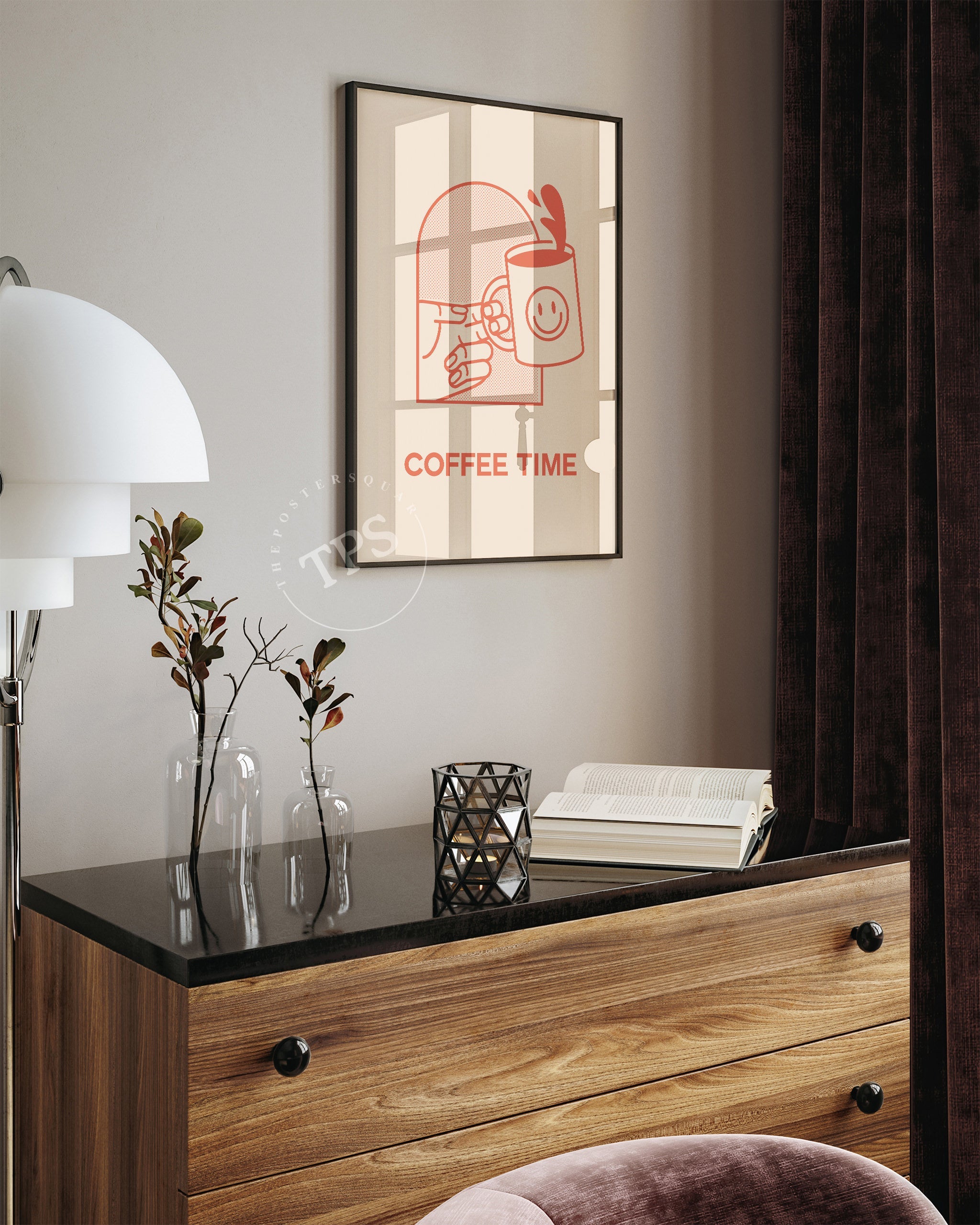 油彩画　coffee time 絵本読み聞かせ】『COFFEE TIME -珈琲とめぐる毎日-』作：ナカセコ