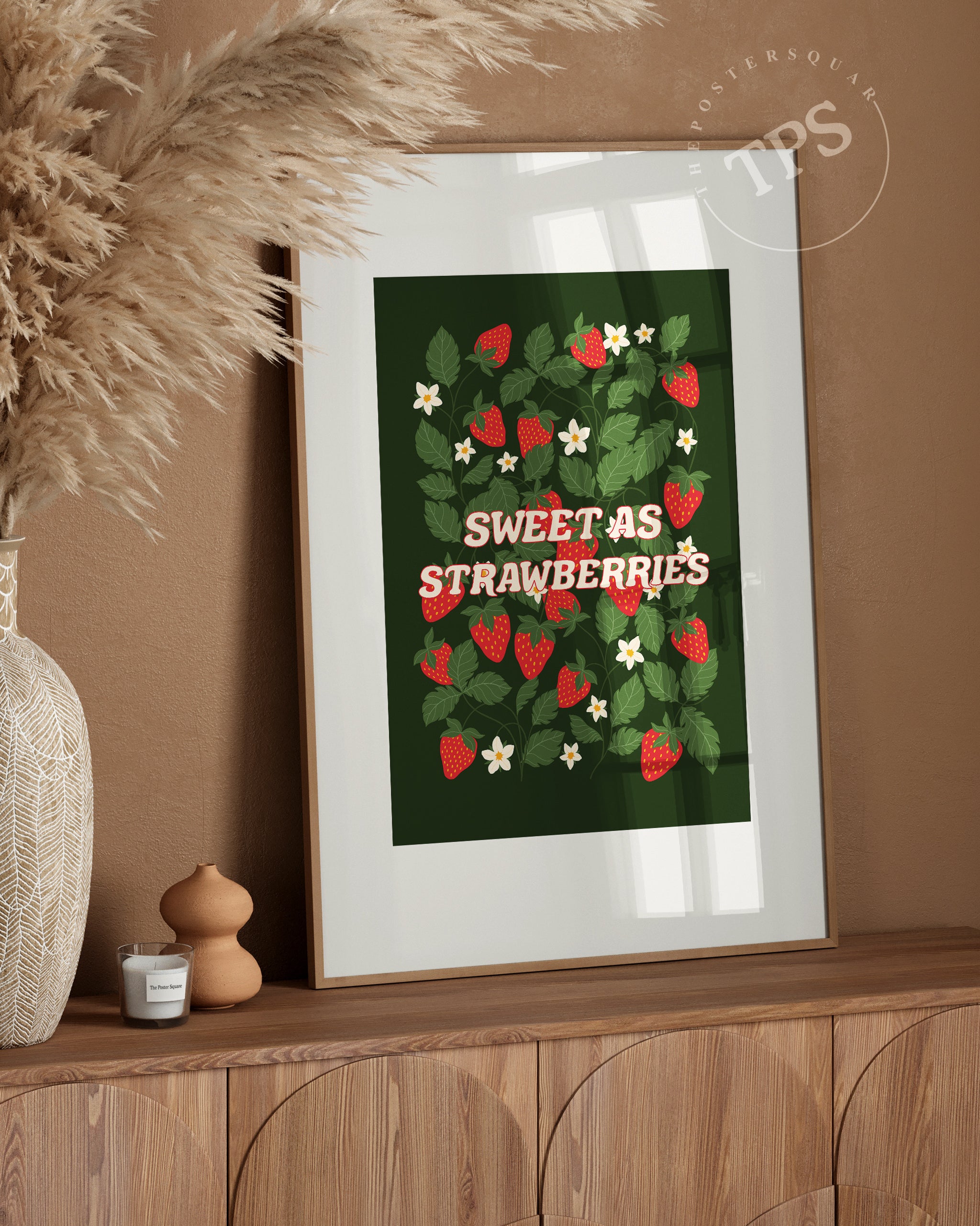 Sweet As Strawberries The Poster Square