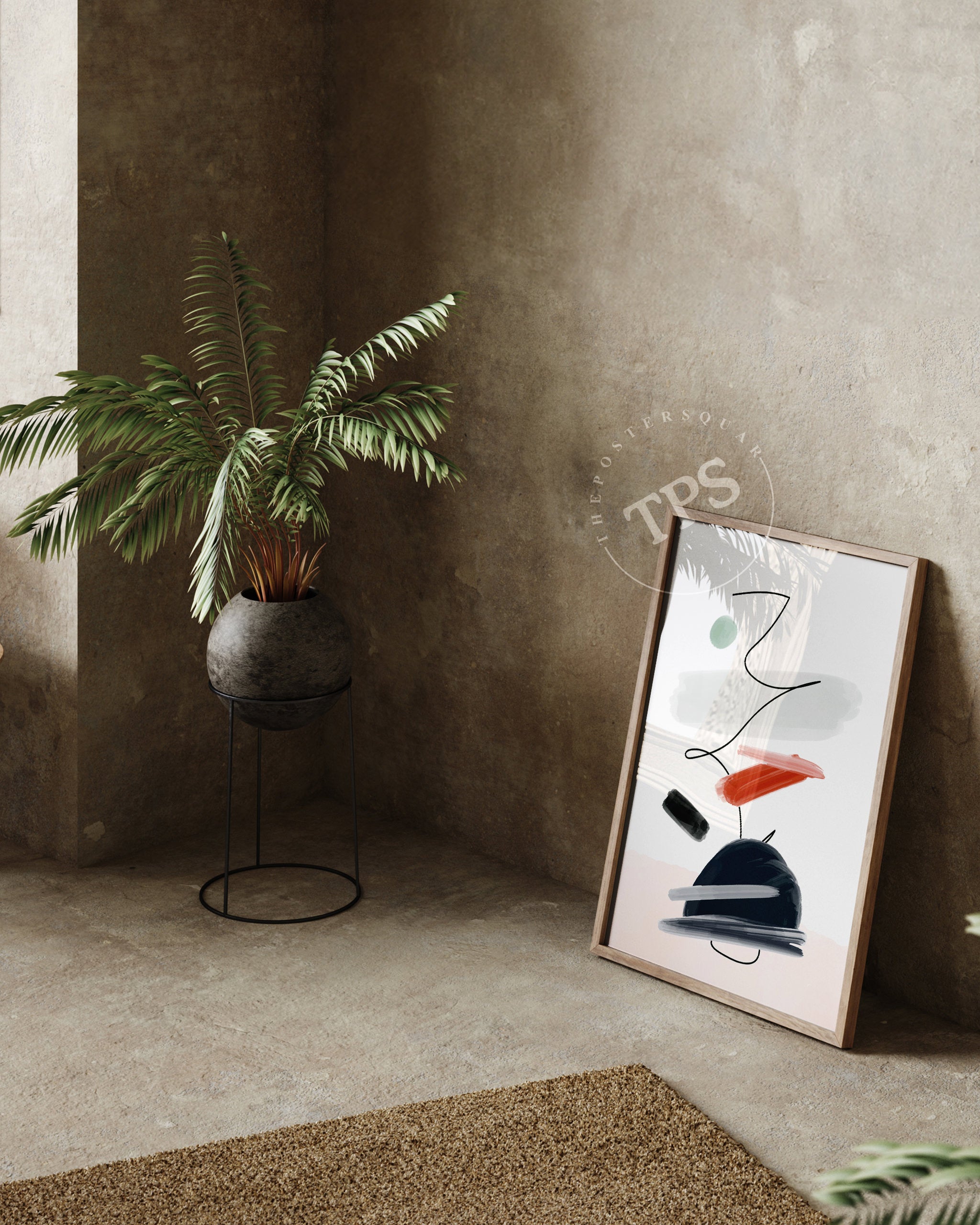 Minimalistic Abstract N11 The Poster Square