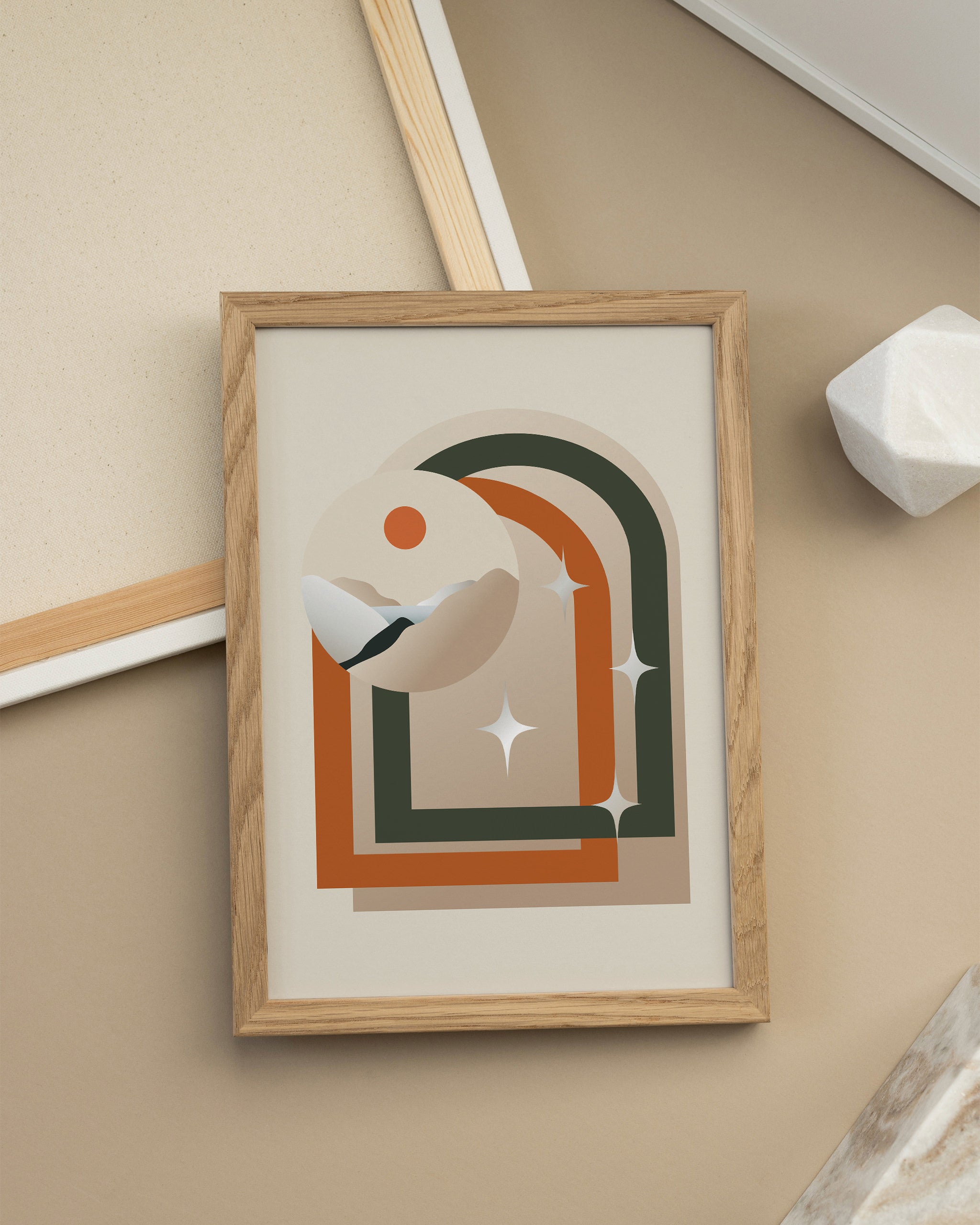 Sunset Symmetry Saga-psoter-wall_art-decor-The Poster Square