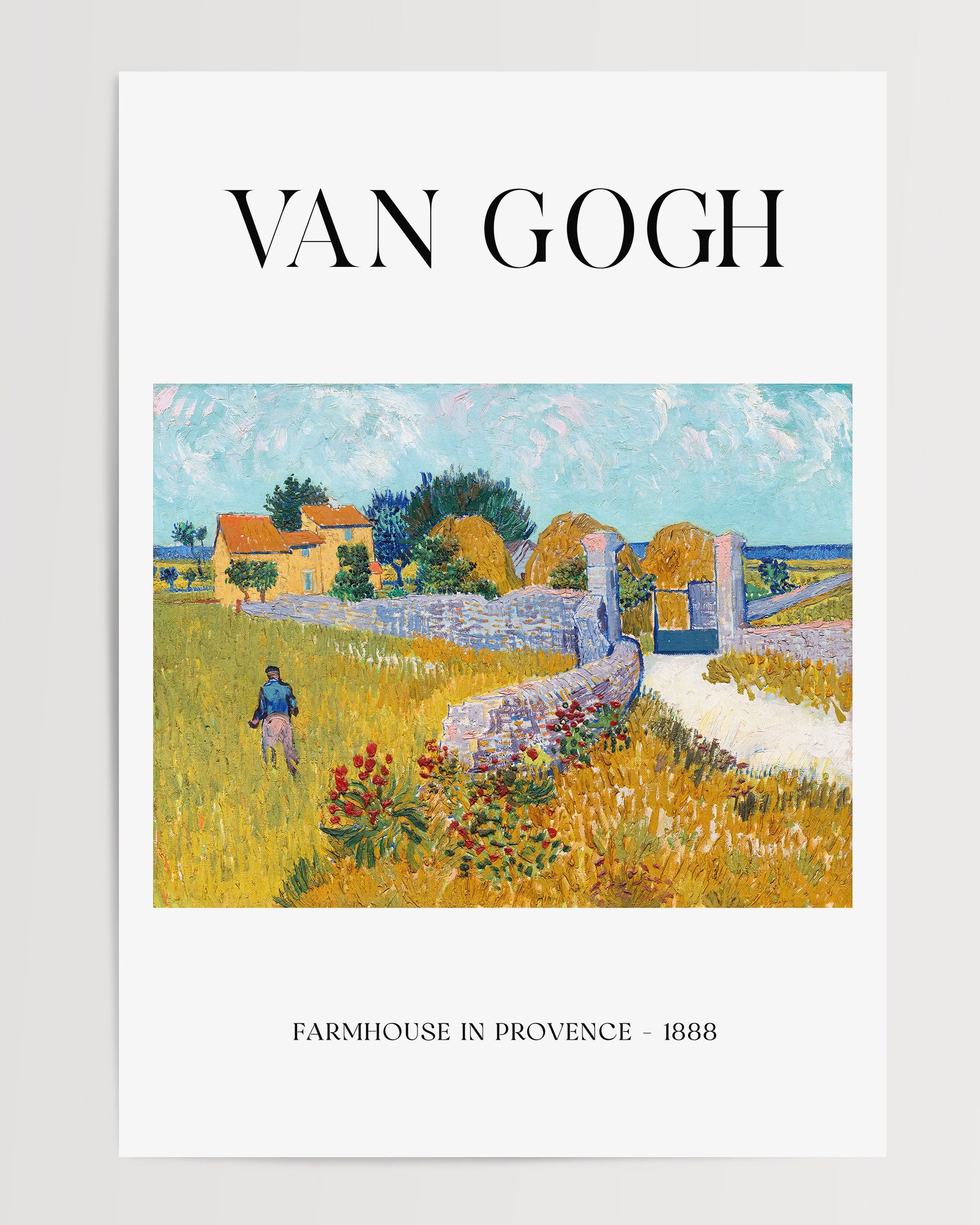 Farmhouse in Provence (1888) The Poster Square