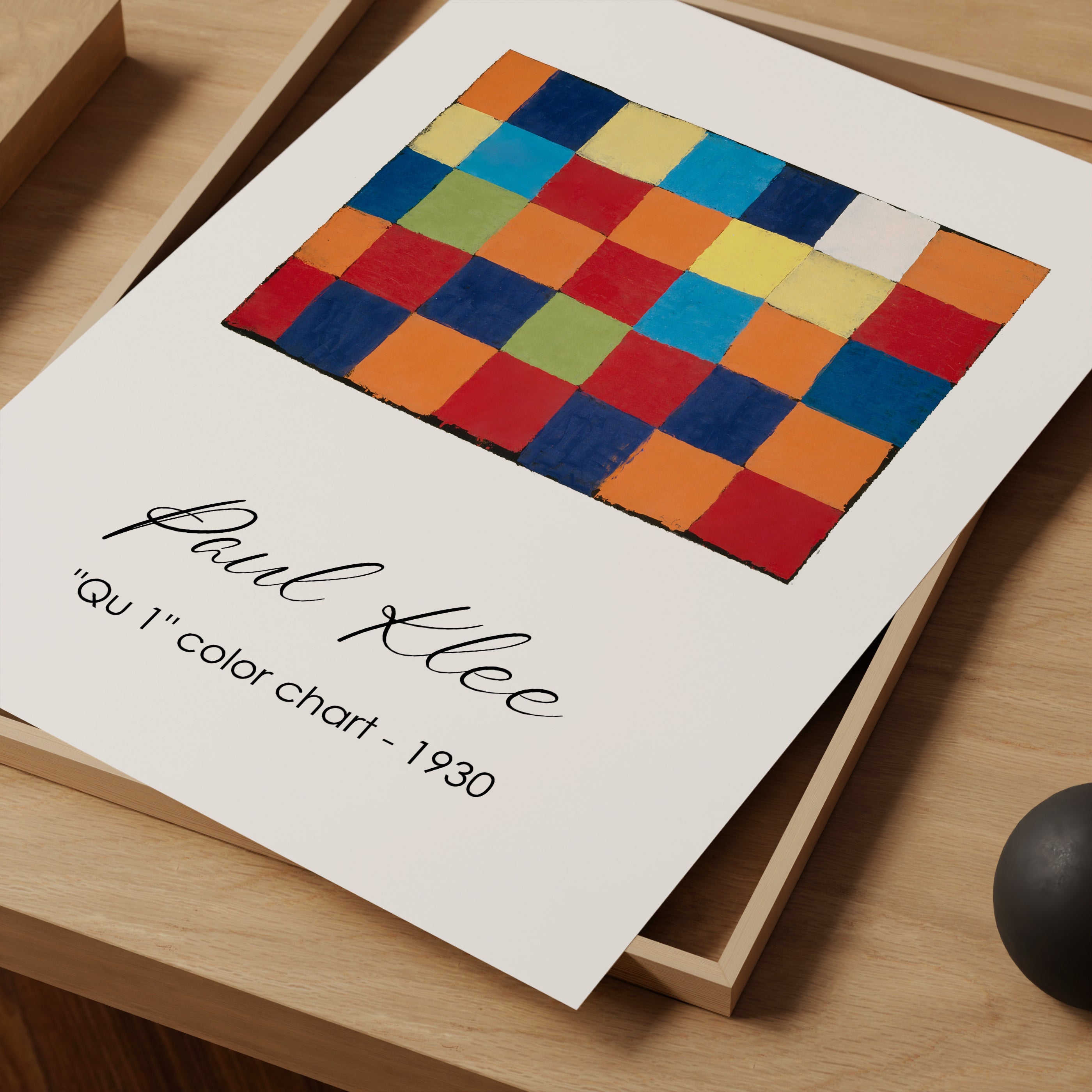 Qu 1 Color Chart - Art Print – The Poster Square