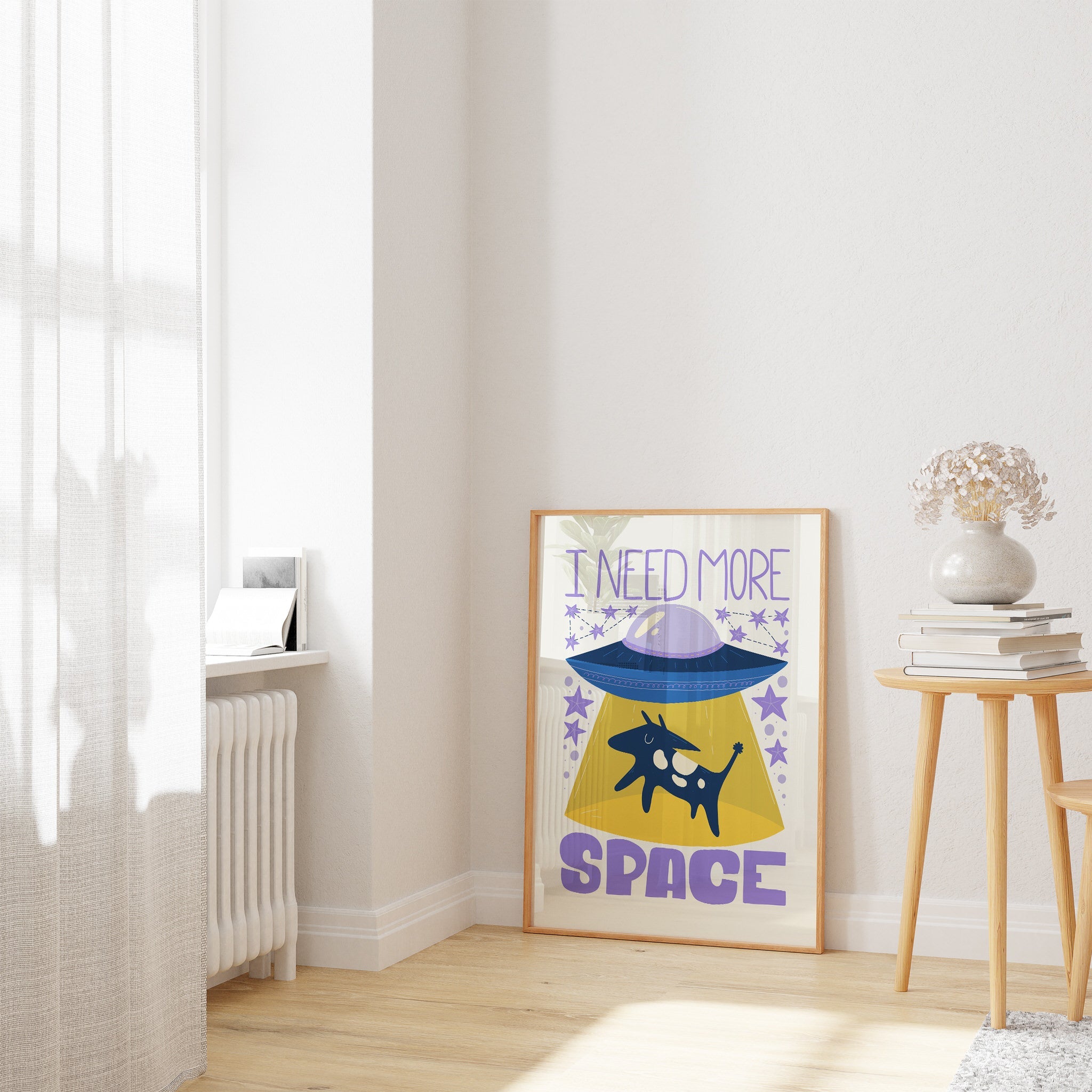 Space Illustration N2 The Poster Square