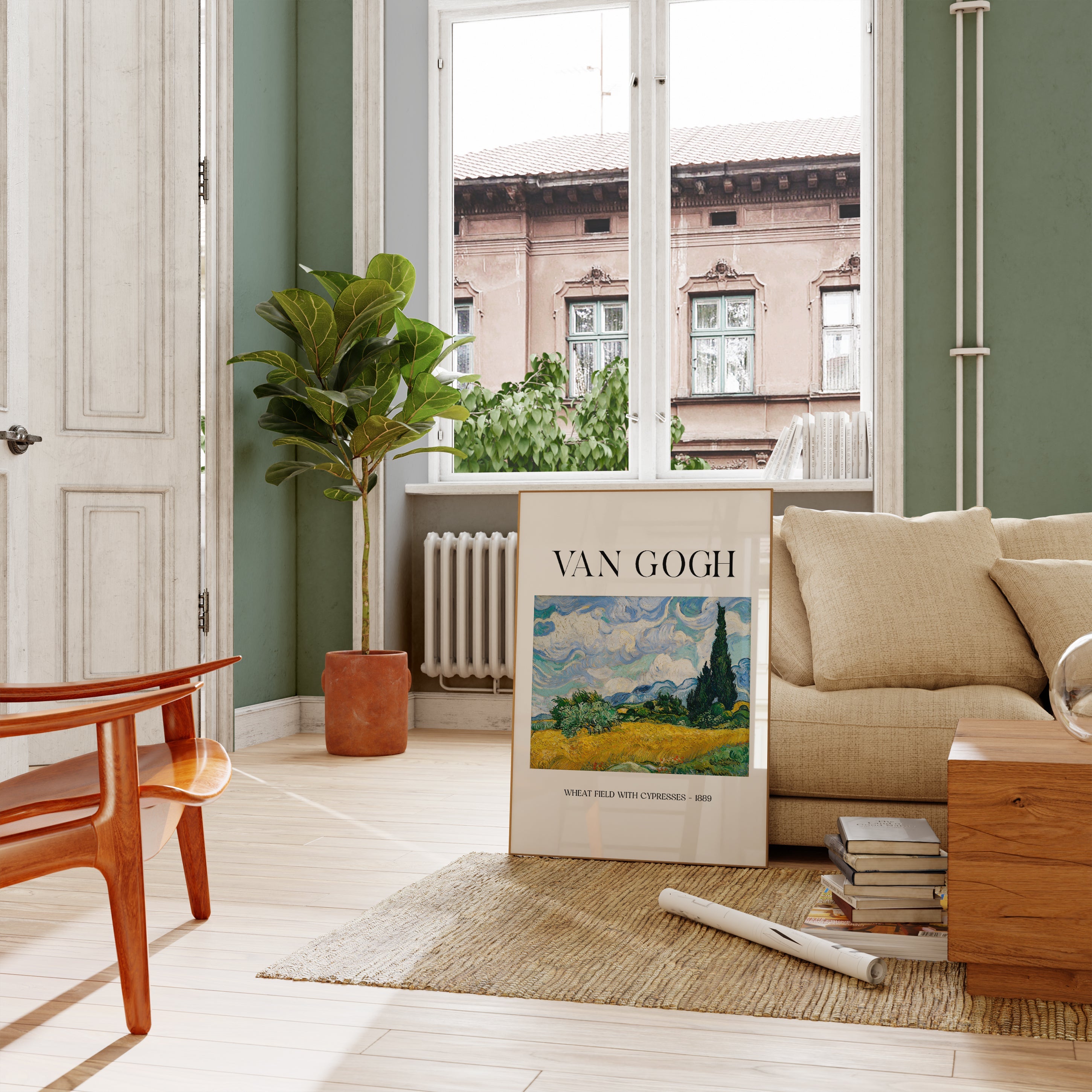 Wheat Field with Cypresses (1889) The Poster Square