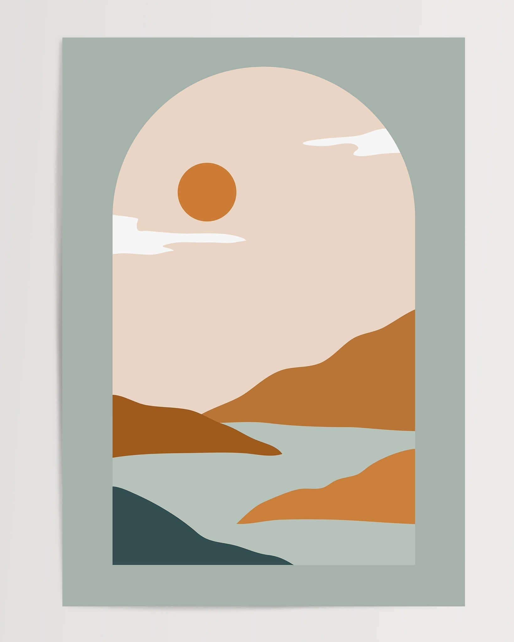 Abstract Landscape N4-psoter-wall_art-decor-The Poster Square