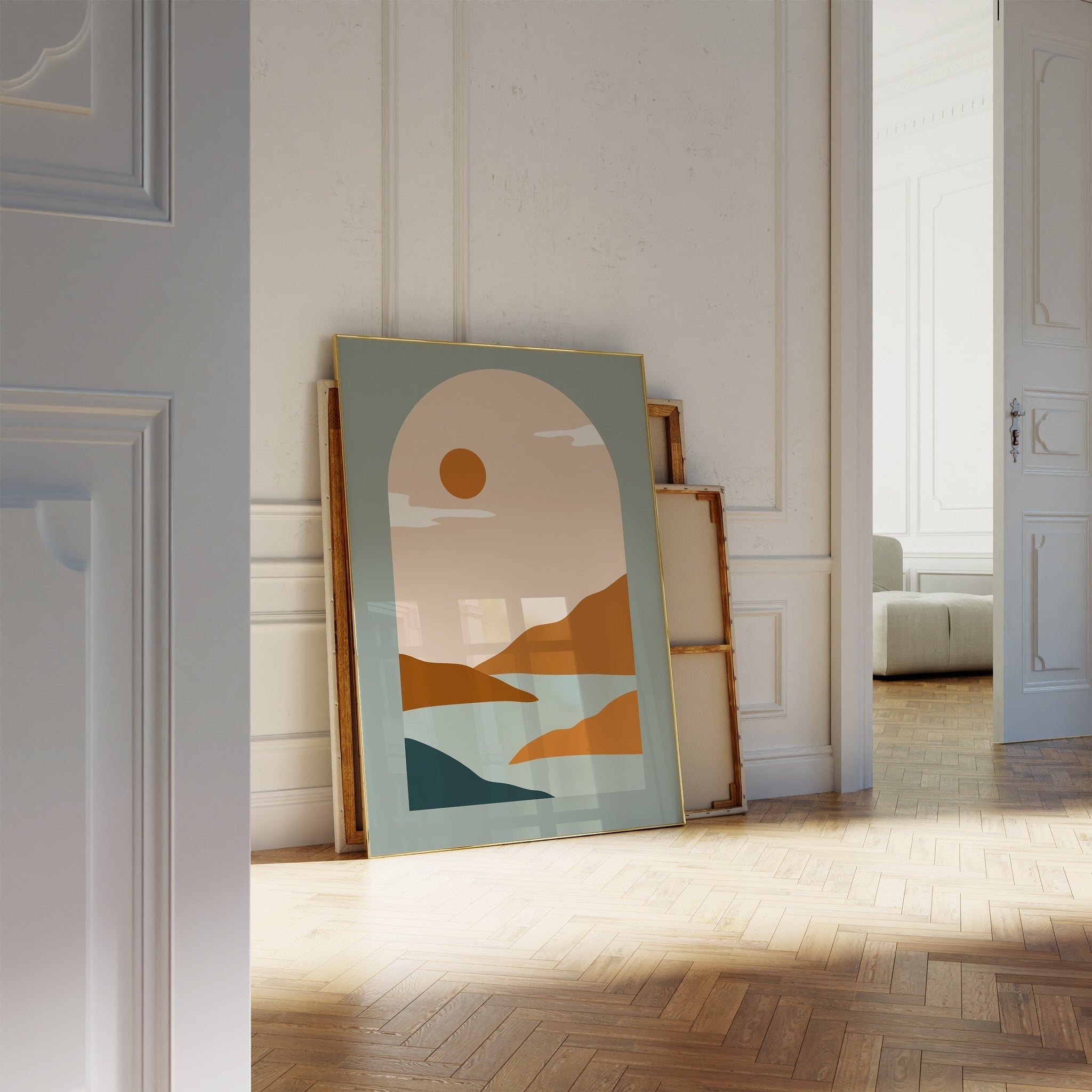 Abstract Landscape N4-psoter-wall_art-decor-The Poster Square